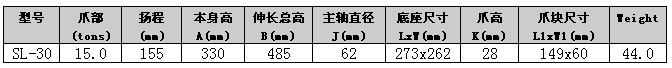 優(yōu)偉千斤頂SL-30參數(shù) 優(yōu)偉千斤頂SL-30參數(shù)